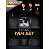 Mercedes Cls C219 2009 Uyumlu 3,5 cm Havuzlu 5 Parça Set 4d Paspas Takımı Siyah