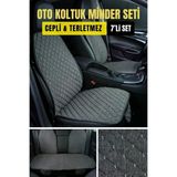 Mercedes Cls C257 2018 Ve Sonrasıterletmez Kaymaz Keten Oto Minder Kılıf Komple Set(7Parça) Gri