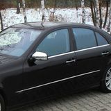 Mercedes E 2002-2009 4 Parça Paslanmaz Çelik Cam Çıtası