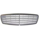 Mercedes E Class 2003-2006 Ön Panjur Nikelaj Çerçeve - İç Petek Gümüş Gri (9Çıtalı)(Elegance)(Tüv) (Adet) (Oem No:211880