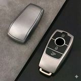 Mercedes E Seri 2017-2020 Uyumlu 3 Buton Silikon Oto Anahtar Kumanda Kabı Kılıf Gri
