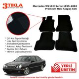 Mercedes E Serisi W210 1995-2002 Lüks Halı Paspas Siyah