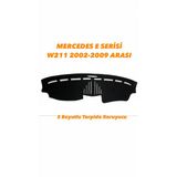 Mercedes E Serisi W211 2002-2009 Arası 3 Boyutlu Halı Torpido Koruyucu