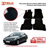 Mercedes E Serisi W212 2009-2016 Lüks Halı Paspas Siyah