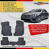 Mercedes E Serisi W213 Paspas Araca Özel 2017-2023 Derin Havuzlu Paspas Bosse North Serisi - Siyah
