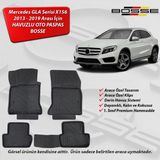Mercedes GLA Paspas Araca Özel X156 2013 2019 Arası BOSSE 3D Havuzlu Oto Paspas - Siyah