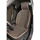Mercedes ML Lüx Oto Koltuk Minderi Ön 2'li Set ELEGANCE Serisi KOYU BEJ