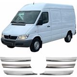 Mercedes Sprinter W903 2003-2006 Krom Ön Panjur 6 Parça Paslanmaz Çelik