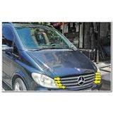 Mercedes Viano Krom Ön Panjur 2004-2010 7 Parça Paslanmaz Çelik