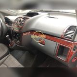 Mercedes Vito uyumlu Gül desenli Maun Full Set,Torpido Konsol Kaplama, Maun Kaplama (Gül desenli)