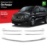 MERCEDES VITO W447 2014-2020 Krom Ön Panjur Geniş Model 5 Prç