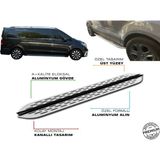 Mercedes Vito W447 Camlı Van Uzun Şase Araca Özel Prv1 Yan Basamak 2016 2017 2018 2019 2020 2021 2022 2023 2024 - Siyah - Açık Gri