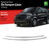 Mercedes Vito W447 Krom Ön Tampon Çıtası 2 Prç. 2014 Üzeri Panelvan