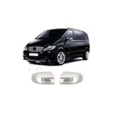 Mercedes Vito W639 Facelift Uyumlu 2010-2014 Krom Ayna Kapağı 2 Parça Paslanmaz Çelik