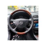 Mercedes W211 E220 Araca Özel Dikmeli Direksiyon Kılıfı (AHŞAP SOFT NOKTA DERİ)