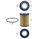 Mercedes Yag Filtresi W203 05>07 W204 07>14 C219 05>10 C218 11>14 W211 05>08 W212 09>15 - Mahle Ox380d