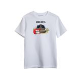 Merch&ice Hard Rock Önü Baskılı Unisex Tişört Beyaz M