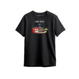 Merch&ice Hard Rock Önü Baskılı Unisex Tişört Siyah S