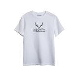 Merch&ice Merry Christmas Geyik Yılbaşı Baskılı Unisex T-Shirt Beyaz XS