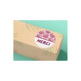Merci Sticker Mat Yuvarlak Teşekkür Etiketi Mersi 4 Cm (40 Adet)