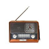 MerciTech KTF-1647 Nostaljik Ahşap Radyo - Kahverengi