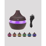 Mercora Tech 7 Renk LED Işıklı Ultrasonik Aroma Difüzör 300 ml - Çok Renkli