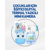 Mercora Tech Dijital Termal Yazıcılı Mini Kamera – Hd Video & Anında Fotoğraf Çıktısı - Çok Renkli