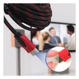 Mercora Tech HDMI Kablosu Hdtv Bilgisayar Uydu Görüntü Ses Full Hd Sargılı Görüntü Aktarma Kablosu - Altın