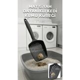 Mercora Tech Küçük Delikli Ince Taneli Kedi Kumu Küreği – Dayanıklı, Ergonomik, Hijyenik Temizlik Küre - Çok Renkli