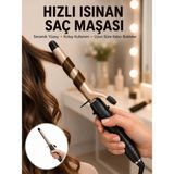 Mercora Tech Profesyonel 25 mm Saç Maşası Kalın Bukle Etkili Yeni Nesil
