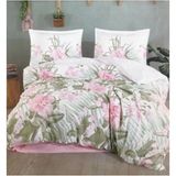 Mercora Tech Ranforce Nevresim Takımı Çift Kişilik Forest V1 Pembe - Çok Renkli - 100 x 100 cm