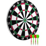 Mercora Tech Şık Tasarımlı Dart Tahtası 12 Inç Dayanıklı Ahşap Gövde - Çok Renkli