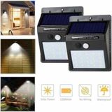 Mercora Tech Solar Sensörlü Duvar Lambası Bahçe Lamba 20 LED Işık - Çok Renkli