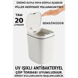 Mercora Tech Teknolojik Çöp Kutusu Otomatik Aç Kapat Sensörlü Mutfak Banyo Ev Ofis Piller Dahildir - Çok Renkli