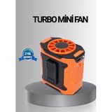 Mercora Tech Turbo Mini Taşınabilir Fan – 100 Kademeli Dijital Hız Kontrolü ve Type-C Şarj - Çok Renkli