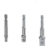 Mercure Bits Lokma Adaptörü 1/4-3/8-1/2 Lokmalar İçin Üçlü Set