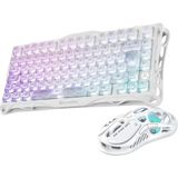 Mercury K1 Lite Mekanik Gaming Klavye ve M2 Kablosuz Mouse Seti | Crystal Aurora Renk, Optik Mouse, Kablosuz Bağlantı, Gaming Set, Mekanik Tuşlar