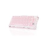 Mercury K1 Rgb Kablosuz Mekanik Gaming Klavye, Alüminyum Çerçeveli, İngilizce Q, Pembe