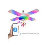 mercury lighting Bluetooth Destekli Hoparlörlü Uzaktan Kumandalı RGB Aydınlatmalı Pervane Led Ampul
