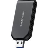 Mercusys MA70XM | AX1800 Wi-Fi 6 Kablosuz USB Adaptör | 1800 Mbps Çift Bant Hız | USB 3.0 | Dahili Sürücü (Tak-Çalıştır) | Mu-Mımo | Wpa3 Güvenlik | Windows 11/10 Uyumlu Mini Wi-Fi Alıcı