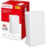 Mercusys MB110-4G 4G LTE Router Hız 150 Mbps'ye Kadar, WiFi 300 Mbps 2,4 GHz'e Kadar, Çok Operatörlü Nano SIM Kartlar, 2 LAN/WAN Bağlantı Noktası, 32 Cihaza Kadar Yönlendirici Modu, Ev/Kamp için İdeal