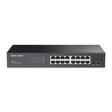 Mercusys MS116GS; 16-Port Gigabit Portlu, Metal Kasalı, QoS Özellikli, Kurulum Gerektirmeyen Tak ve Çalıştır Özellikli Switch