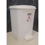 Merdem Pedallı Çöp Kovası Kare 1 No 5 Lt Beyaz ( Mrd-121)