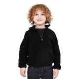 Merdia Kids Erkek Çocuk Polar Dik Yaka Yarı Fermuarlı Düz Sweatshirt Hırka Ceket