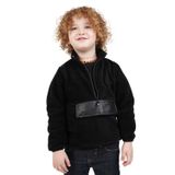 Merdia Kids Erkek Çocuk Polar Dik Yaka Yarı Fermuarlı Sweatshirt Hırka Ceket