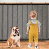 Merdiven Ağı, 15 ft x 3 ft Çocuk Güvenlik Ağı, Bebek için Korkuluk Koruması, Evcil Hayvanlar için Balkon Ağı, Bebek Kanıtı için Korkuluk Güvenlik Ağı, Çocuk Güvenliği Kapağı, Siyah