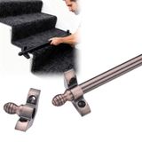 Merdiven Çubuğu Halı Tutucu, Modern Pirinç Merdiven Halı Yollukları Ev Villaları/Kreş/Çatı Katı/Otel için Çubuklar, Basamaklı Halı Tutucular (B, L 28 inç/71 cm)