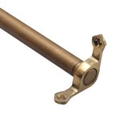 Merdiven Çubukları Halı Kaplı Merdiven Yolluk Çubukları, 51~127 Cm Merdiven Halı Çubukları, Eski Antika Pirinç Merdivenler Halı Direği Seti Villa Ofis Ticari Alan için (3 adet, 86 cm (34 inç)