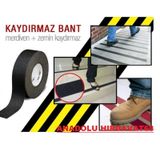 Merdiven Kaydırmaz Bant 50Mm 5Mt Kaydırmaz Band Siyah Renk