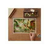 Merdivenlerdeki Saksılar Tasarımı 240 Parça Ahşap Puzzle Ahşap Kutuda MP01159